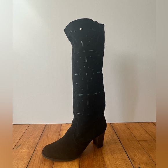 Davos Gomma suede cutout slouch boots - Picture 2 of 6